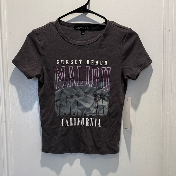 Vinyl Icons Gray Graphic Tee - Picture 1 of 3